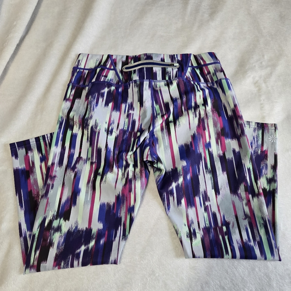 Athleta Multicolor Patterned Capris Size M - image 2